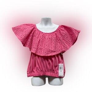 NWT Jessica Simpson Girl’s Pink Top Sz M (8/10)